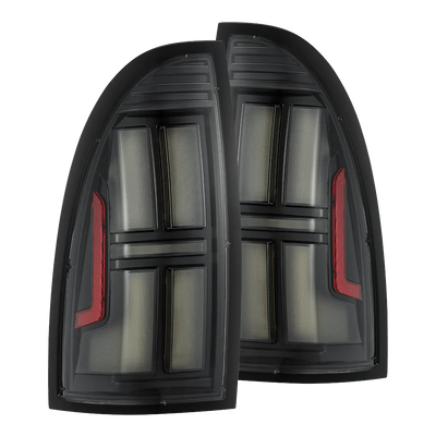 AlphaRex 05-15 Toyota Tacoma NOVA-Series Prismatic LED Tail Lights Black