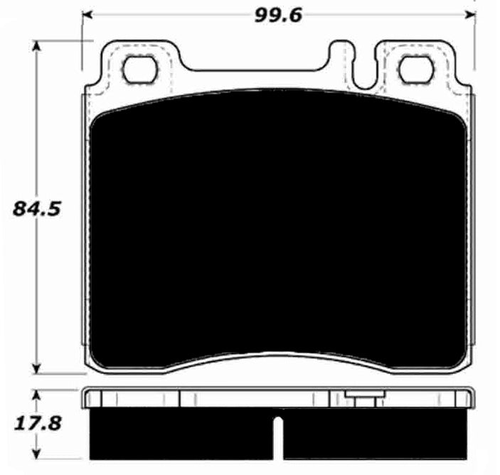 Porterfield Brake Pads for 1993 MERCEDES-BENZ 600SEL