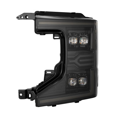 AlphaRex 20-22 Ford F-250/350/450 SD NOVA-Series LED Proj Headlights Alpha-Bk w/Acv Light SS & SBDRL 880340 *Discontinued