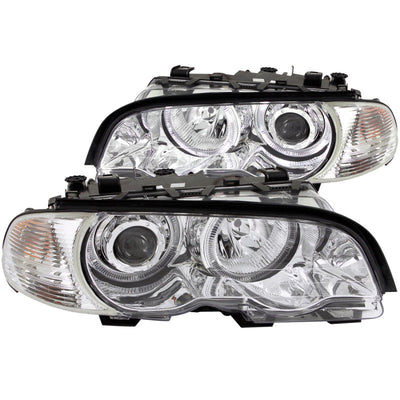 Anzo 2000-2003 BMW 3 Series E46 Projector Headlights w/ Halo Chrome