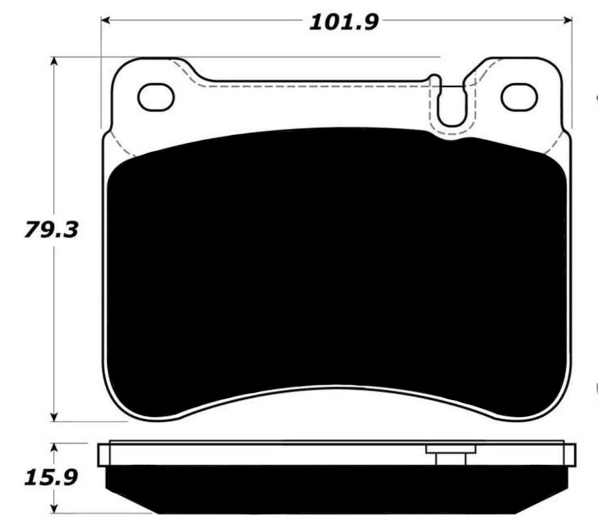 Porterfield Brake Pads for 2010 MERCEDES-BENZ SLK300 Sport Pkg