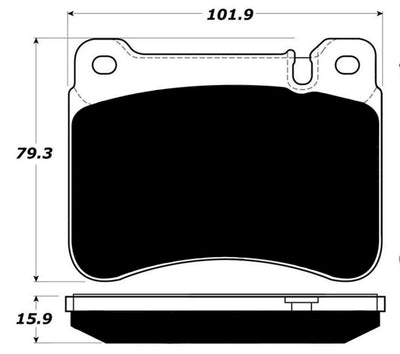 Porterfield Brake Pads for 2010 MERCEDES-BENZ SLK300 Sport Pkg