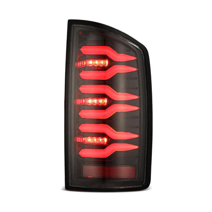 AlphaRex 07-08 Dodge Ram 1500/07-09 Dodge Ram 2500/3500 Truck LUXX-Series LED Tail Lights Alpha-Black