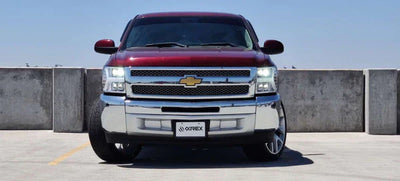 AlphaRex 07-13 Chevrolet Silverado NOVA-Series LED Projector Headlights Black