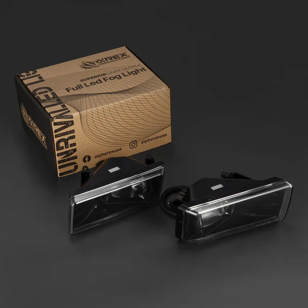 AlphaRex 07-13 Chevrolet Silverado/07-14 Tahoe/Avalanche/Suburban (4x4 package) DoubleTap Dual Color LED Projector Fog Lights