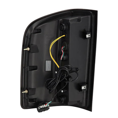 AlphaRex 07-13 Chevy Silverado LUXX-Series LED Tail Lights Alpha-Black