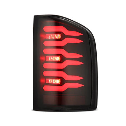 AlphaRex 07-13 Chevy Silverado LUXX-Series LED Tail Lights Black