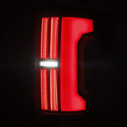 AlphaRex 07-13 Toyota Tundra NOVA-Series Prismatic LED Tail Lights Black-Red