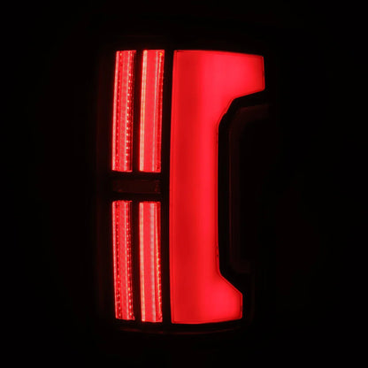 AlphaRex 07-13 Toyota Tundra NOVA-Series Prismatic LED Tail Lights Black-Red
