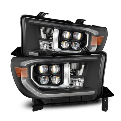AlphaRex 07-13 Toyota Tundra/08-17 Toyota Sequoia MK II NOVA-Series LED Projector Headlights Black (With Level Adjuster)