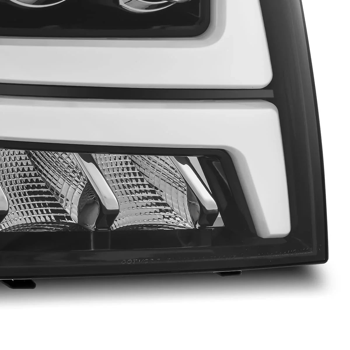 AlphaRex 07-14 Chevrolet Tahoe/Suburban/07-13 Avalanche NOVA-Series LED Projector Headlights Jet Black