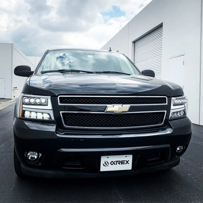 AlphaRex  07-14 Chevrolet Tahoe/Suburban/07-13 Avalanche NOVA-Series LED Projector Headlights Chrome