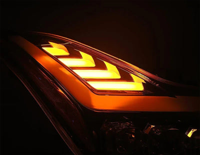 AlphaRex 08-13 Infiniti G37/14-15 Q60 Coupe MK II NOVA-Series LED Projector Headlights Black