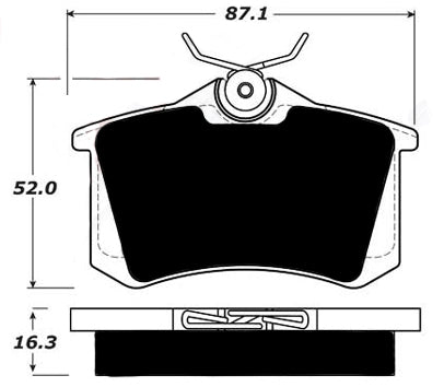 Porterfield Brake Pads for 2011 VOLKSWAGEN JETTA 2.0L TDi w/o Sensor
