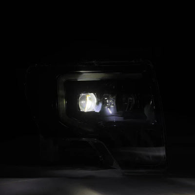 AlphaRex 09-14 Ford F150 MKII LUXX-Series LED Projector Headlights Alpha-Black