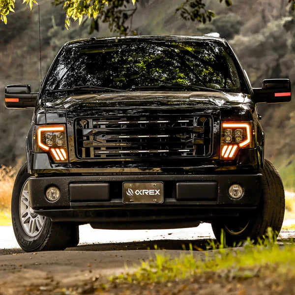 AlphaRex 09-14 Ford F150 MKII NOVA-Series LED Projector Headlights Alpha-Black