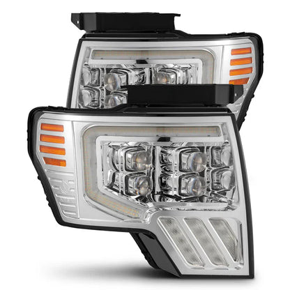 AlphaRex 09-14 Ford F150 MKII NOVA-Series LED Projector Headlights Chrome