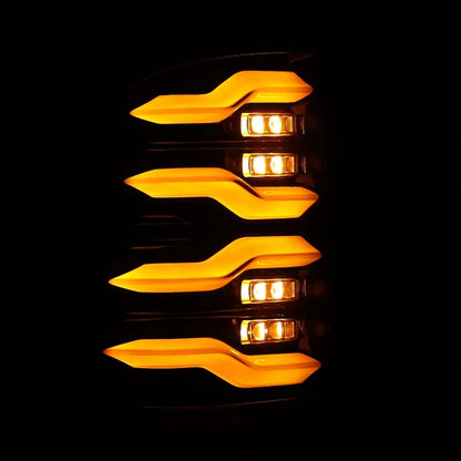 AlphaRex 09-18 Ram Truck LUXX-Series LED Tail Lights Alpha-Black