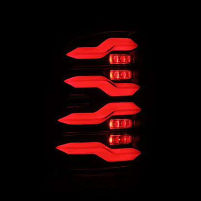 AlphaRex 09-18 Ram Truck LUXX-Series LED Tail Lights Alpha-Black