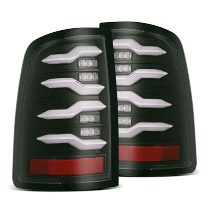 AlphaRex 09-18 Ram Truck LUXX-Series LED Tail Lights Black