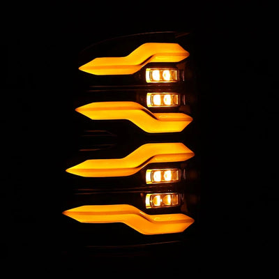 AlphaRex 09-18 Ram Truck LUXX-Series LED Tail Lights Black