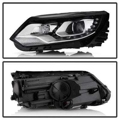 SPYDER VW Tiguan 12-17 LED/DRL Projector Headlights Chrome PRO-JH-VWT12-LED-C 9948527
