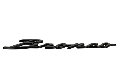 Ford Racing 21-24 Bronco Classic Script Fender Badge Kit - Gloss Black M-1447-BSGS