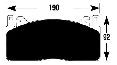 Porterfield Brake Pads for 2016 FORD MUSTANG Shelby GT350
