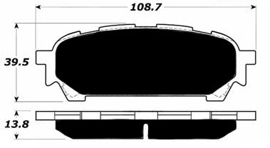 Porterfield Brake Pads for 2003 SUBARU IMPREZA SEDAN RS