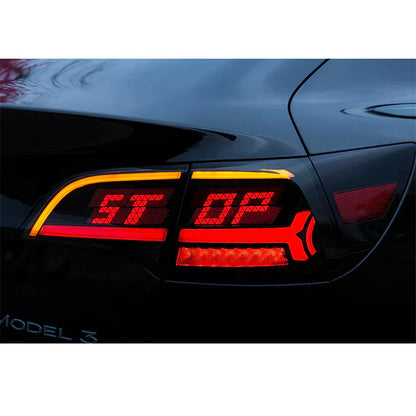 NTXGlow Smoked Matrix Style Tail Lights (2017+ Tesla Model 3/Y)