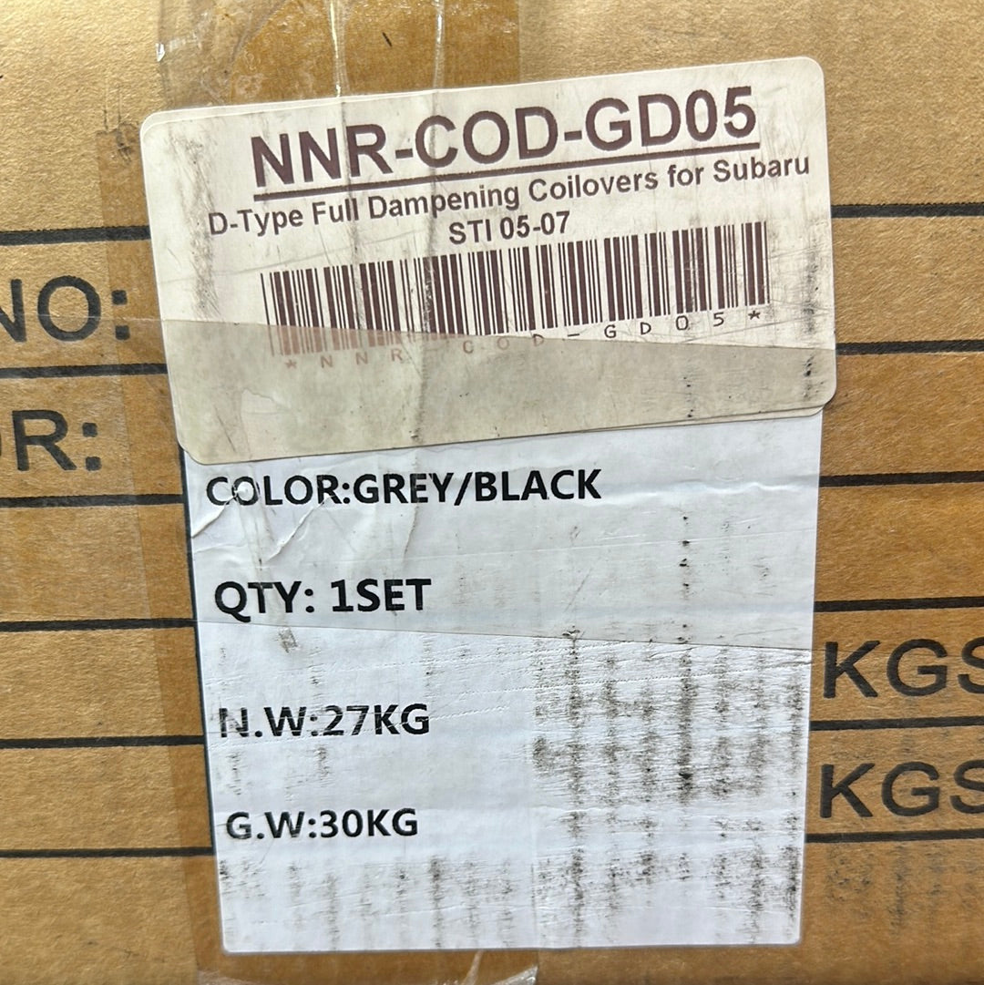 NNR-COD-GD05    D-Type full dampening coilovers for Subaru sti 05-07