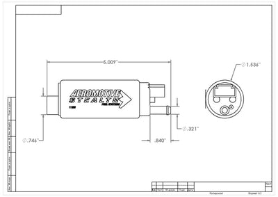 Aeromotive 340 Fuel Pump GM Center Inlet