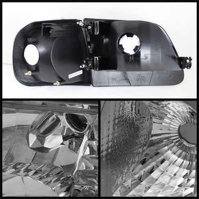 xTune Ford F150 97-03 / Expedition 97-02 Crystal Headlights w/Corner Chrome HD-JH-FF15097-SET-AM-C