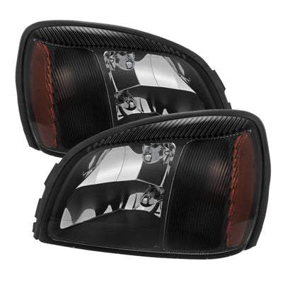 SPYDER Xtune Cadillac Deville 2000-2005 Crystal Headlights Black HD-JH-CADDEV00-AM-BK 5079824
