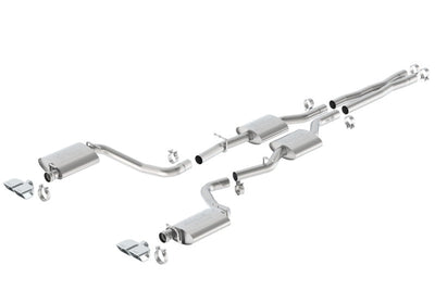 Borla 15-16 Dodge Challenger R/T 5.7L Dual Rectangle Angle Cut Dual Split Rear Exit ATAK Exhaust 140628