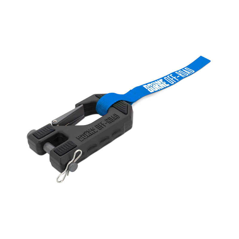 Borne Off-Road Winch Hook - 3/8in Rope - Hand Strap - Grey BNWN-SR-38-85KGR
