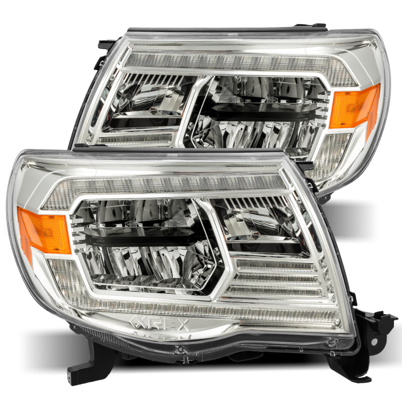 AlphaRex 05-11 Toyota Tacoma LUXX-Series LED Crystal Headlights Chrome