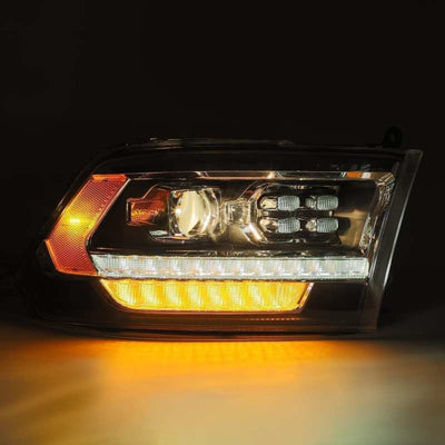 AlphaRex 09-18 Ram Truck PRO-Series (5th Gen 2500 Style) Projector Headlights Alpha-Black