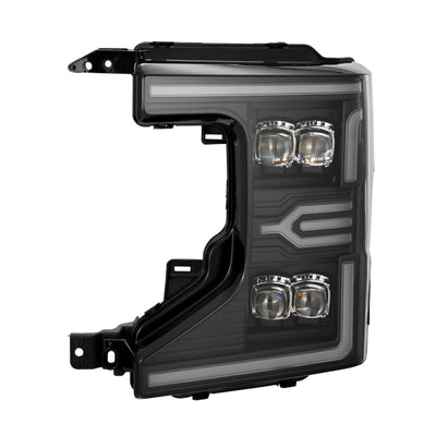 AlphaRex 20-22 Ford F-250/350/450 SD NOVA-Series LED Proj Headlights Bk w/Actv Light SeqSig & SBDRL 880338 *Discontinued