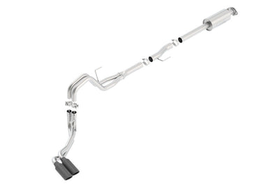 Borla 15-16 Ford F-150 3.5L EcoBoost Ext. Cab Std. Bed Black Chrome CB Exhaust ATAK Truck Side Exit 140619BC