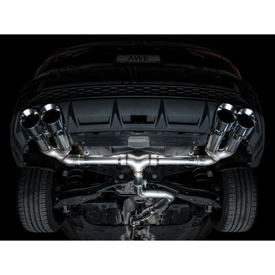 AWE 22-24 Audi 8Y S3 Track Edition Exhaust  - Chrome Silver Tips