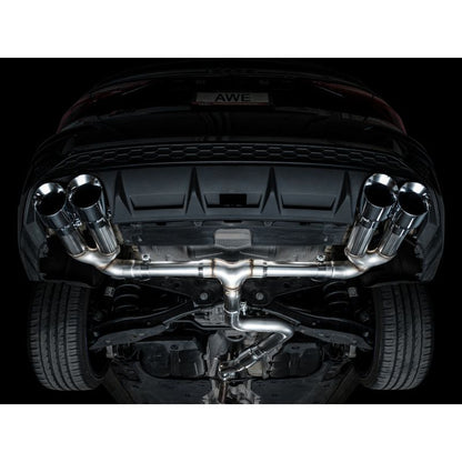 AWE 22-24 Audi 8Y S3 Track Edition Exhaust  - Chrome Silver Tips