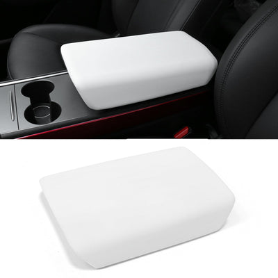 2020-2024 Tesla Model Y & 2017-2023 Model 3 Armrest Cover White TPE