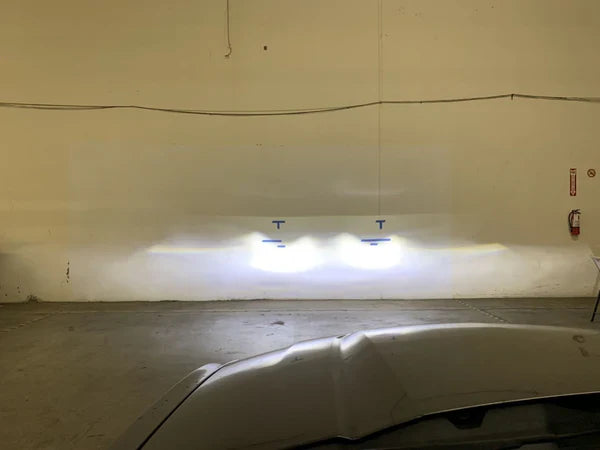 AlphaRex 10-12 Ford Mustang LUXX-Series LED Projector Headlights Alpha-Black