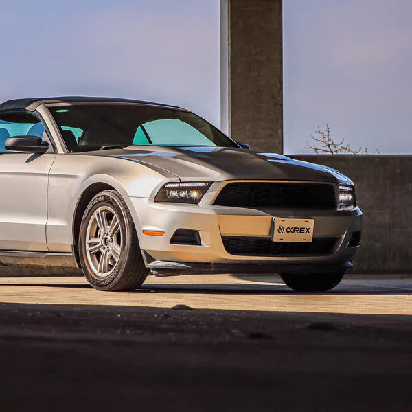 AlphaRex 10-12 Ford Mustang MK II NOVA-Series LED Projector Headlights Alpha-Black