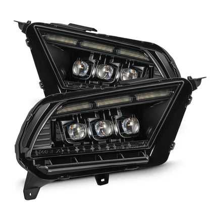 AlphaRex 10-12 Ford Mustang MK II NOVA-Series LED Projector Headlights Alpha-Black
