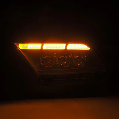 AlphaRex 10-12 Ford Mustang MK II NOVA-Series LED Projector Headlights Alpha-Black
