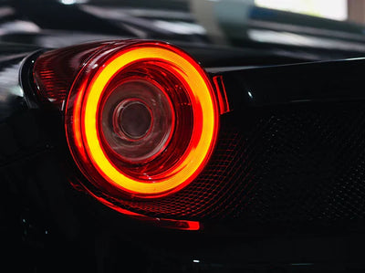 AlphaRex 10-15 Ferrari 458 NOVA-Series Prismatic LED Tail Lights - Red Smoke