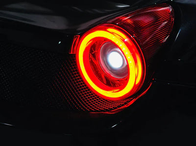 AlphaRex 10-15 Ferrari 458 NOVA-Series Prismatic LED Tail Lights - Red Clear