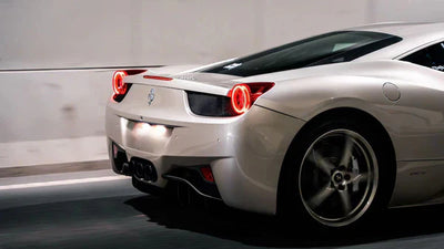 AlphaRex 10-15 Ferrari 458 NOVA-Series Prismatic LED Tail Lights - Red Clear